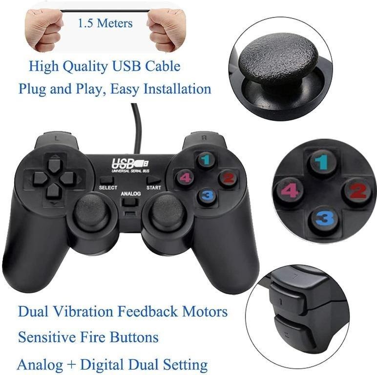 USB Wired Game Controllers for PC/Raspberry Pi Gamepad Remote