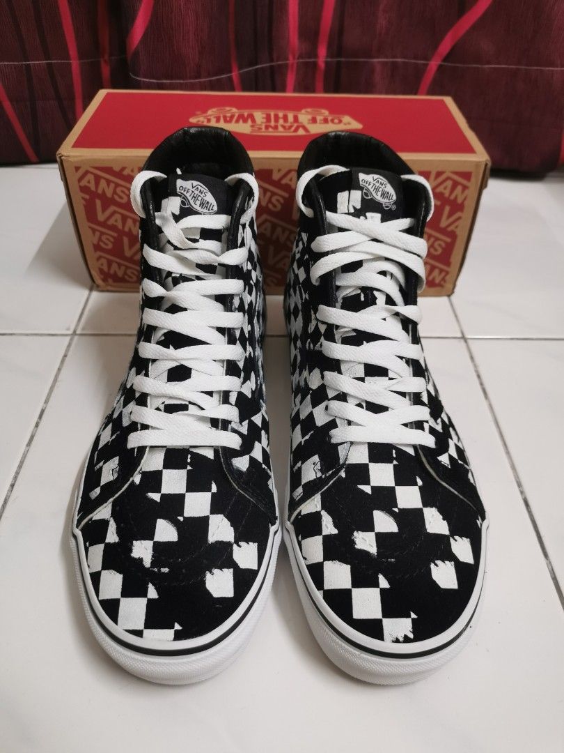 Vans sk8 hi overprint sales