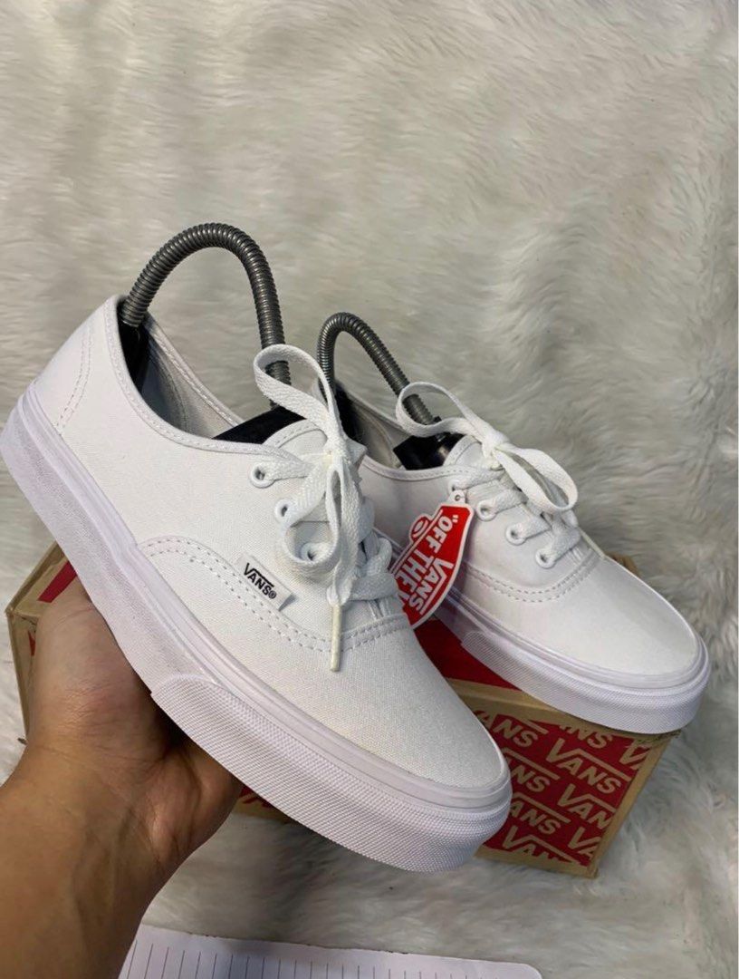 Triple sale white vans
