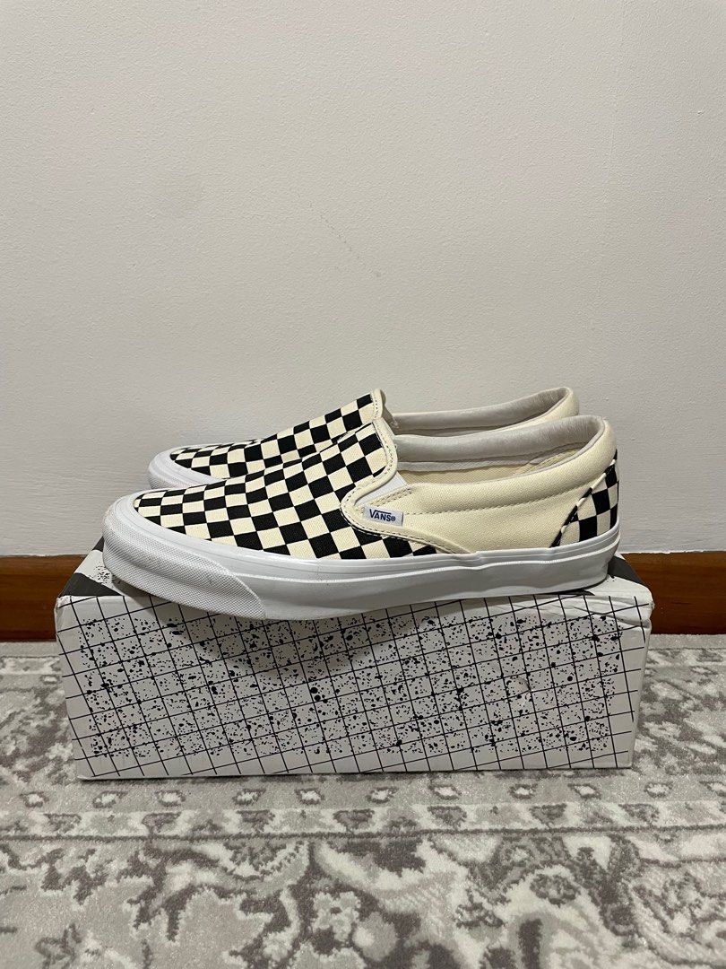 Vans Vault Slip on (Checkerboard), Men's Fashion, Footwear, Sneakers on  Carousell
