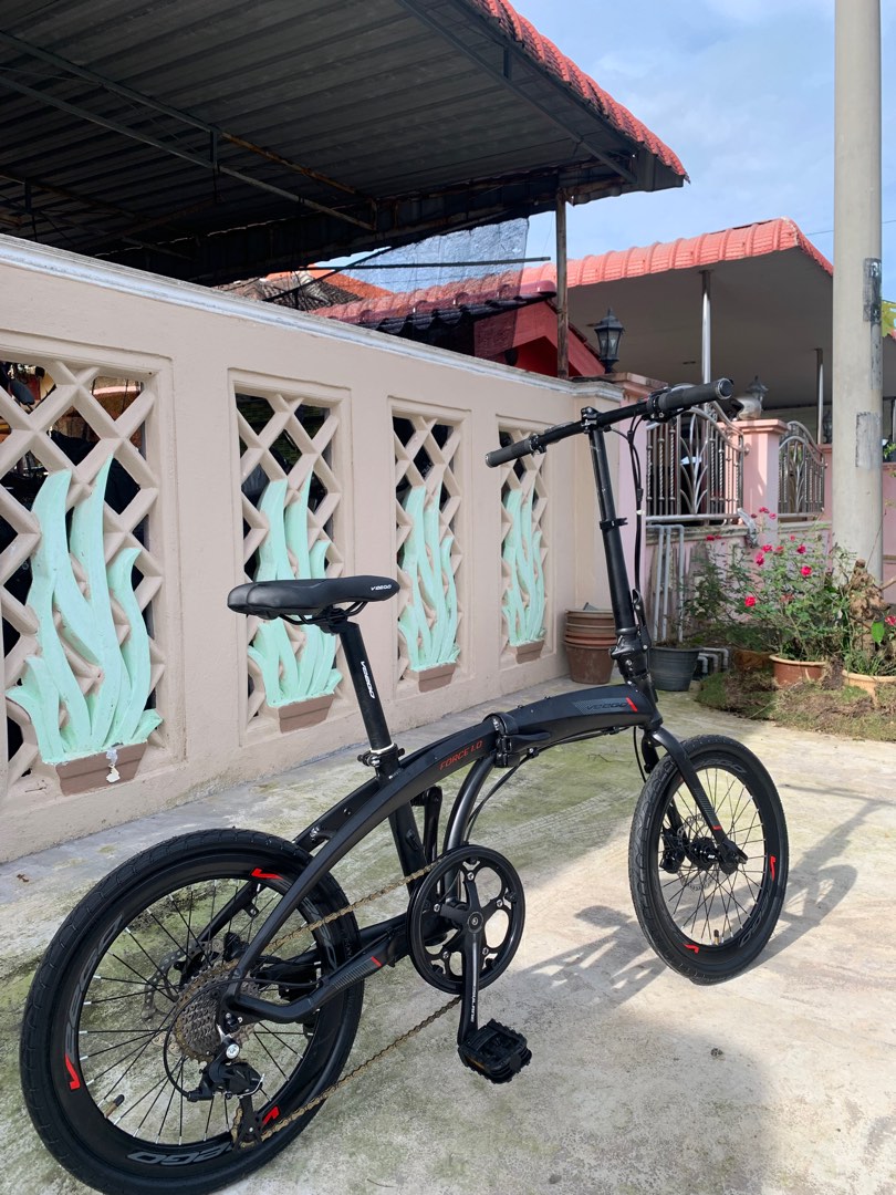 Veego 9 Speed Folding Bike Force 1.0 Sports Equipment Bicycles