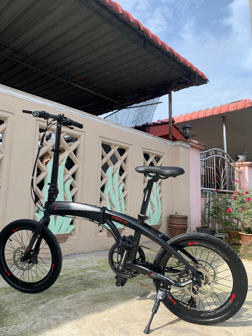 Veego 9 Speed Folding Bike Force 1.0 Sports Equipment Bicycles