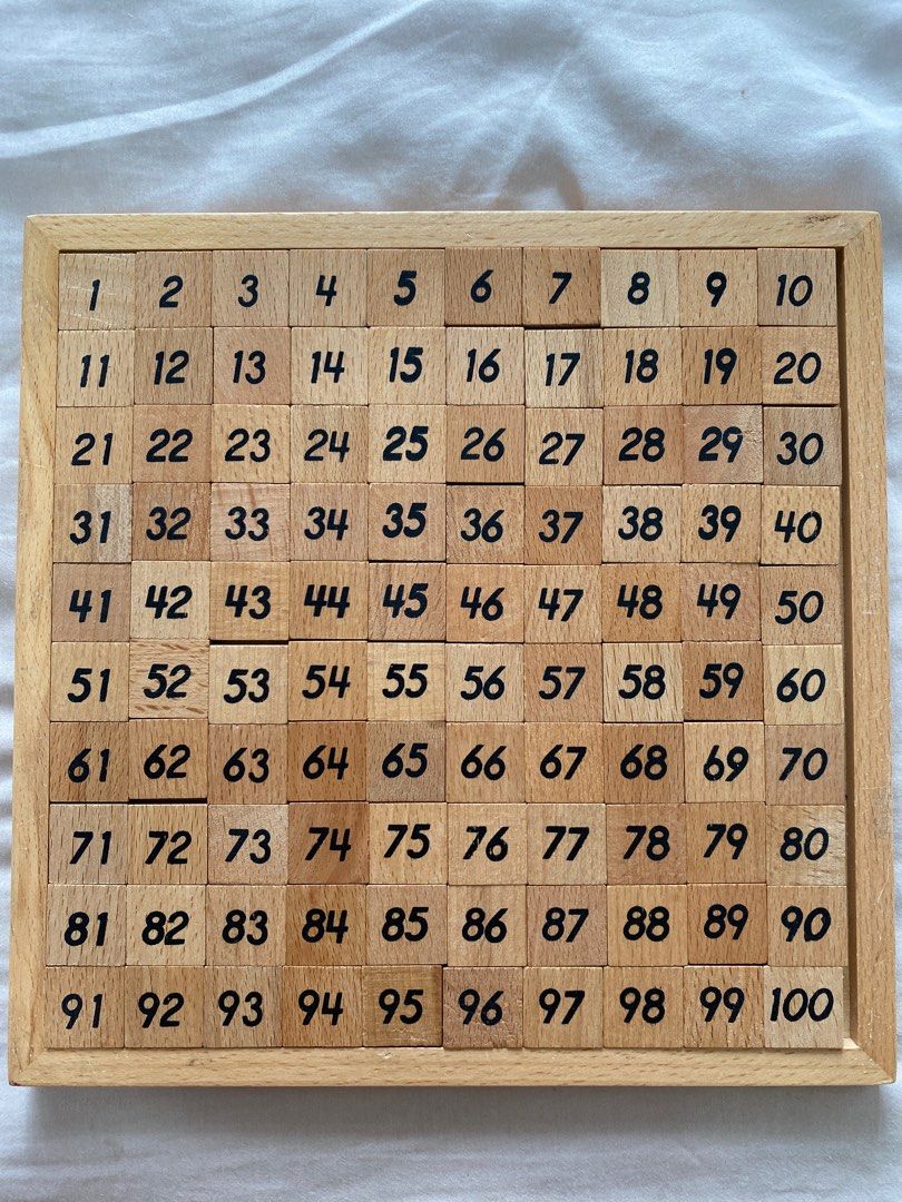 Wooden numbers 1-100, Hobbies & Toys, Stationery & Craft, Stationery ...