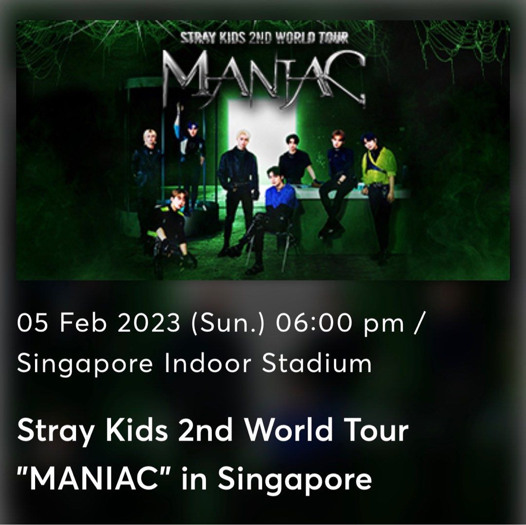 [WTS] Stray Kids World Tour Concert in Singapore, Tickets & Vouchers