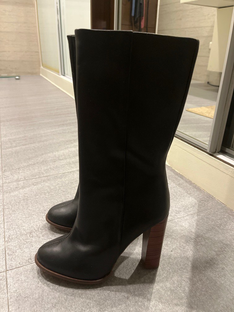 zara leopard boots