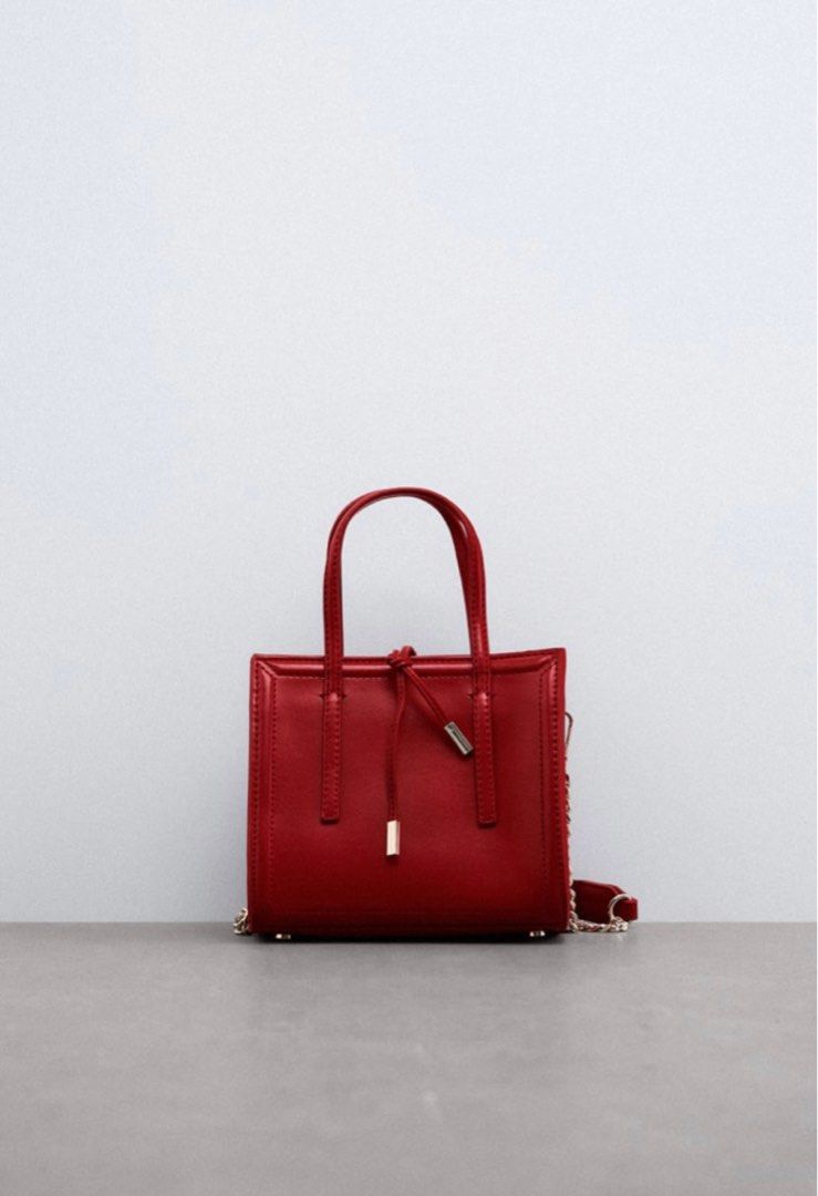Red mini bag zara online