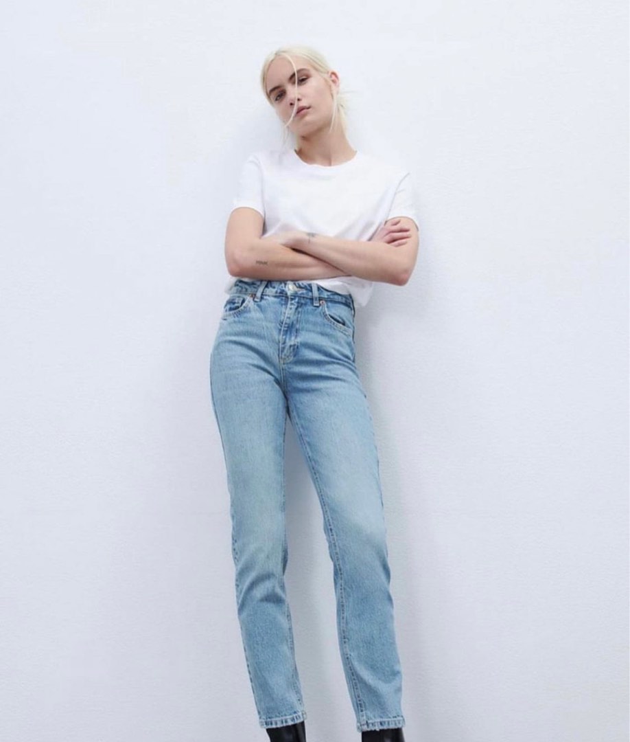 Zara Slim Fit Jeans, Women's Fashion, Bottoms, Jeans on Carousell