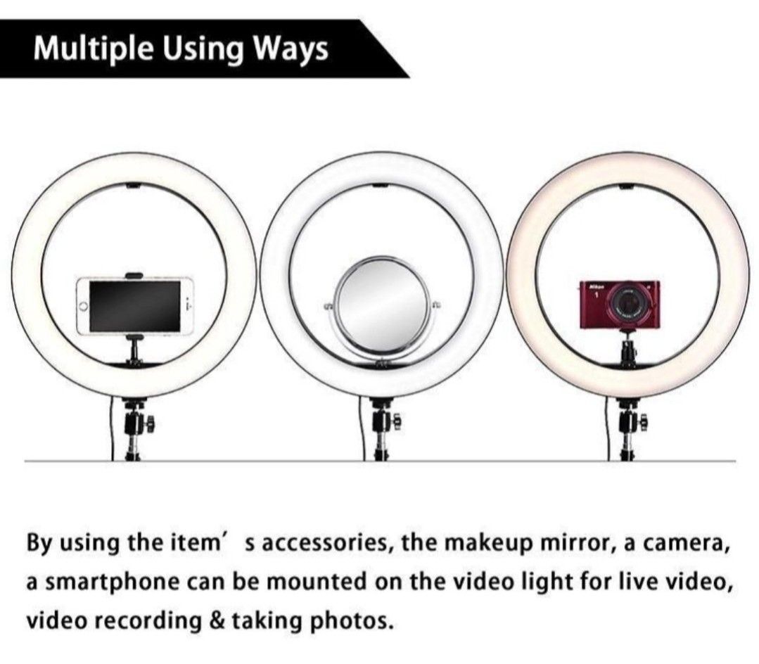 10inch Ring Light, Photography, Photography Accessories, Lighting