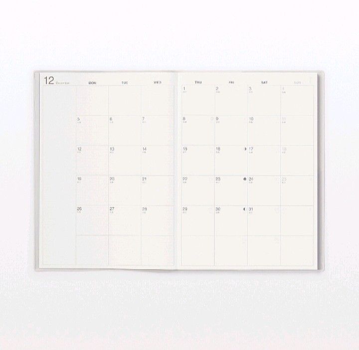 2023 MUJI PLANNER (MONTHLY), Hobbies & Toys, Stationery & Craft, Stationery & School Supplies on