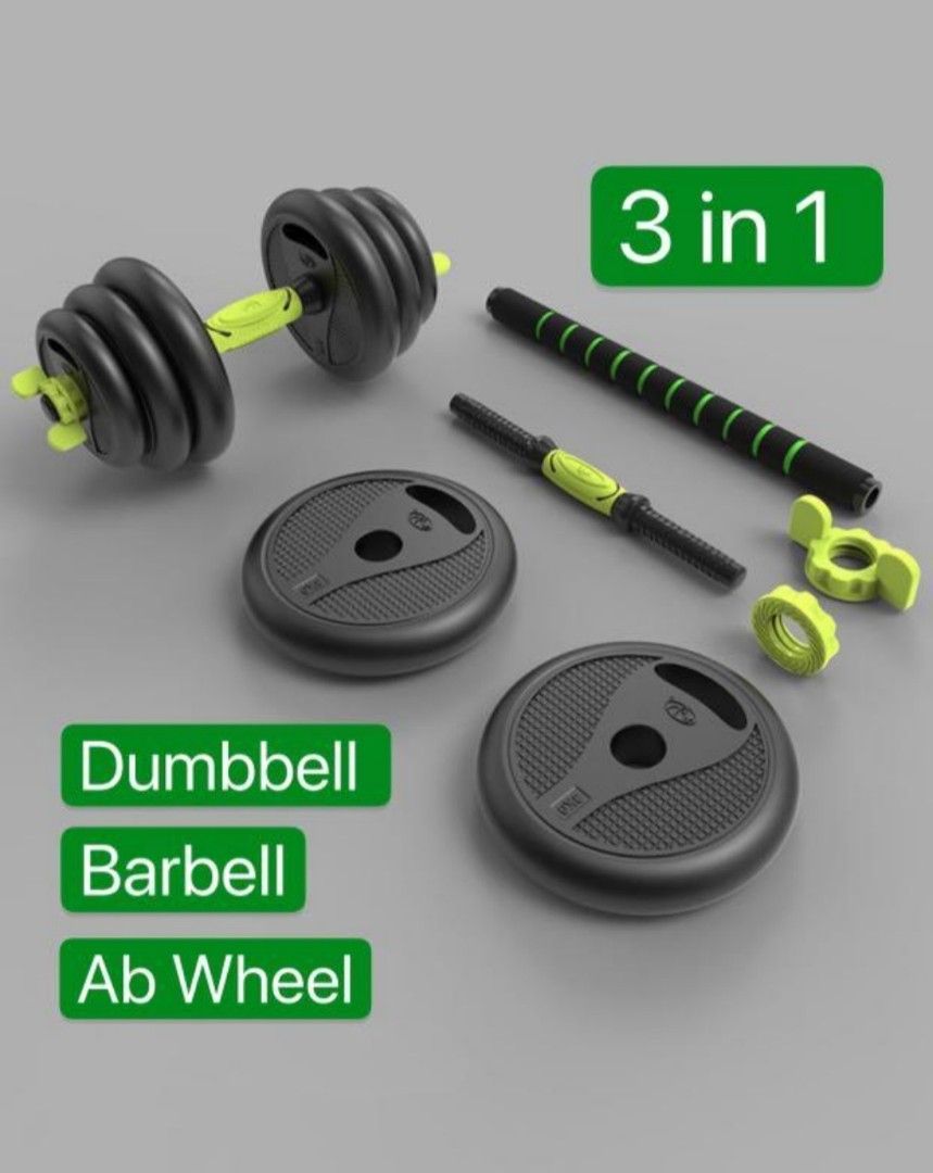 Compact barbell set store