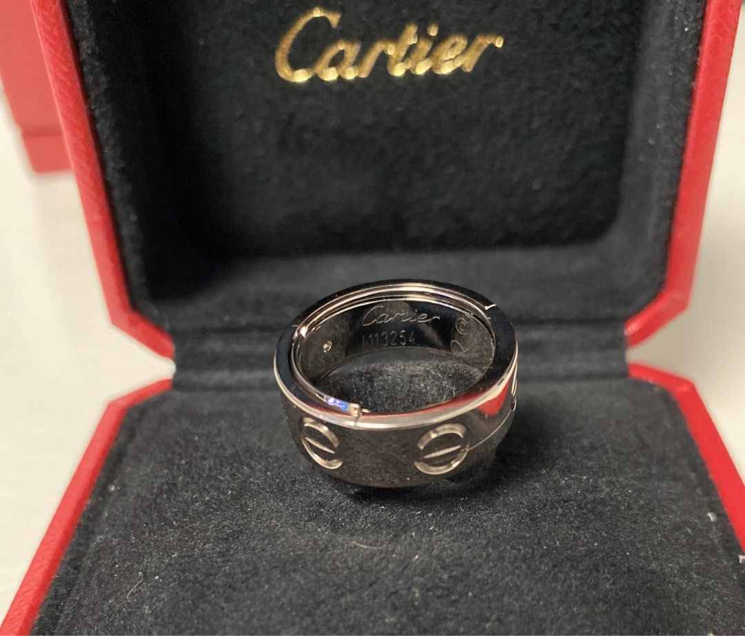 罕有收藏級Au750 卡地亞Cartier love Ring u0026 Pendant 一件首飾可以喺戒指亦可以變身為吊墜, 名牌, 飾物及配件-  Carousell