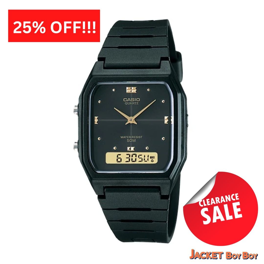 CLEARANCE SALE 25 OFF BNIB Casio AW 48HE 1A Analog