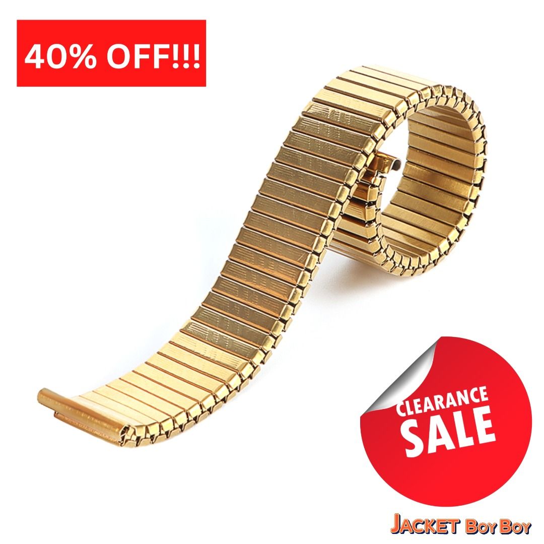 Gold watch discount strap for sale