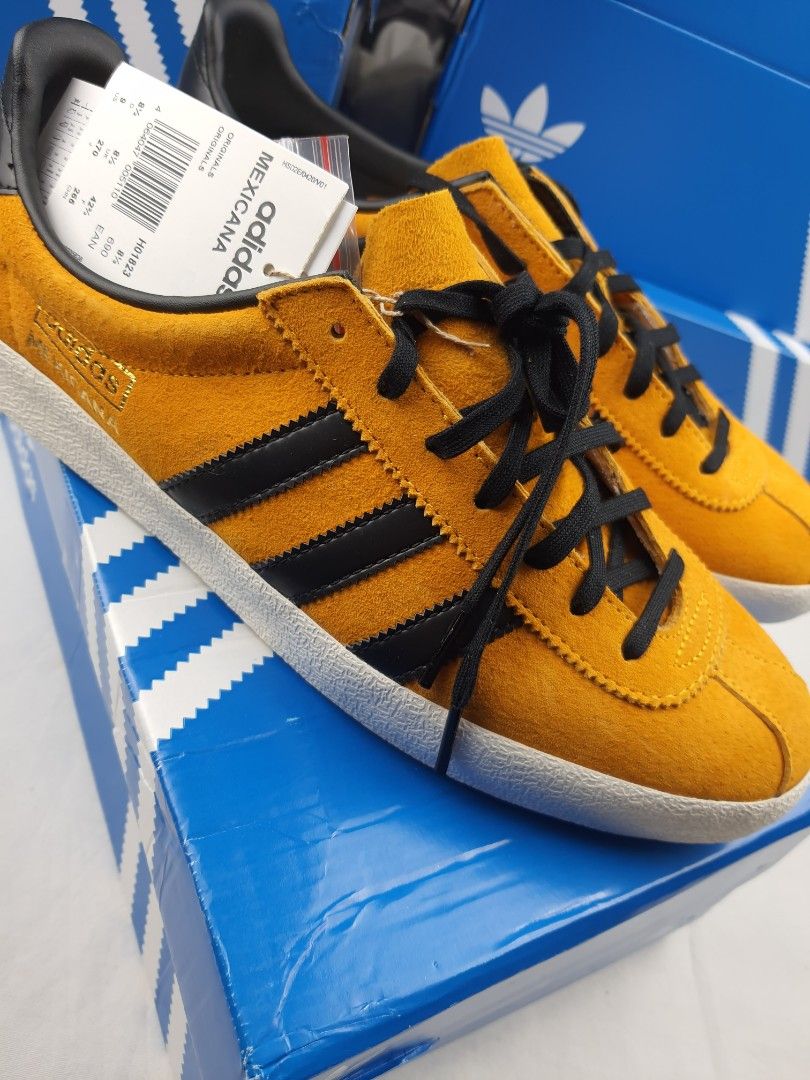 Adidas gazelle online trainers jamaica yellow/black