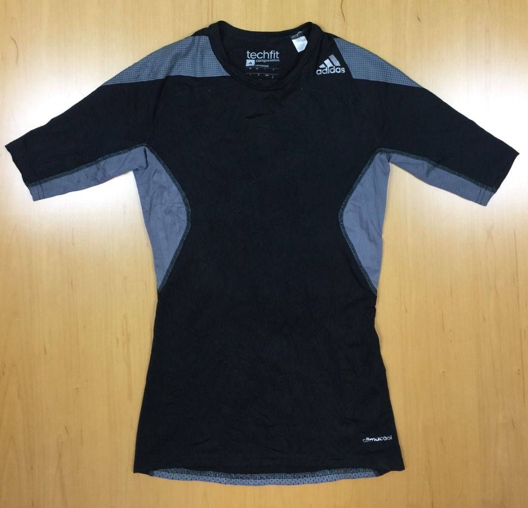 adidas Techfit Compression Top Men's Black Used