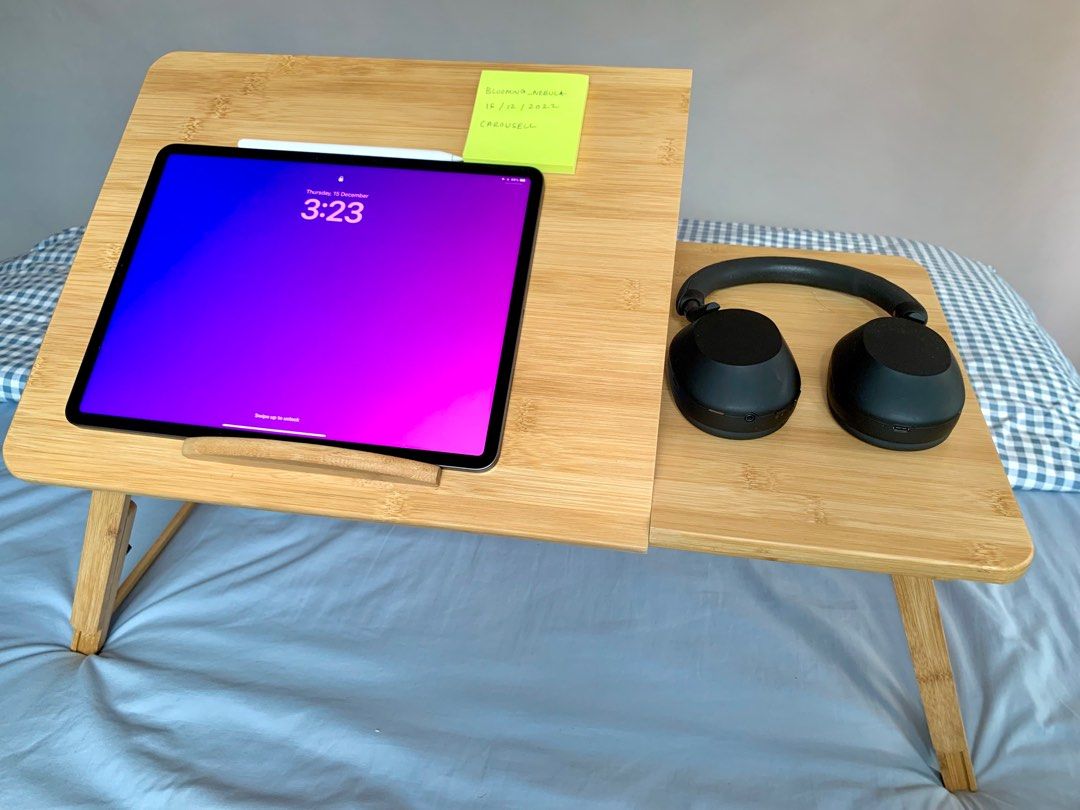 Adjustable Portable Bed / Study Table New, Furniture & Home Living