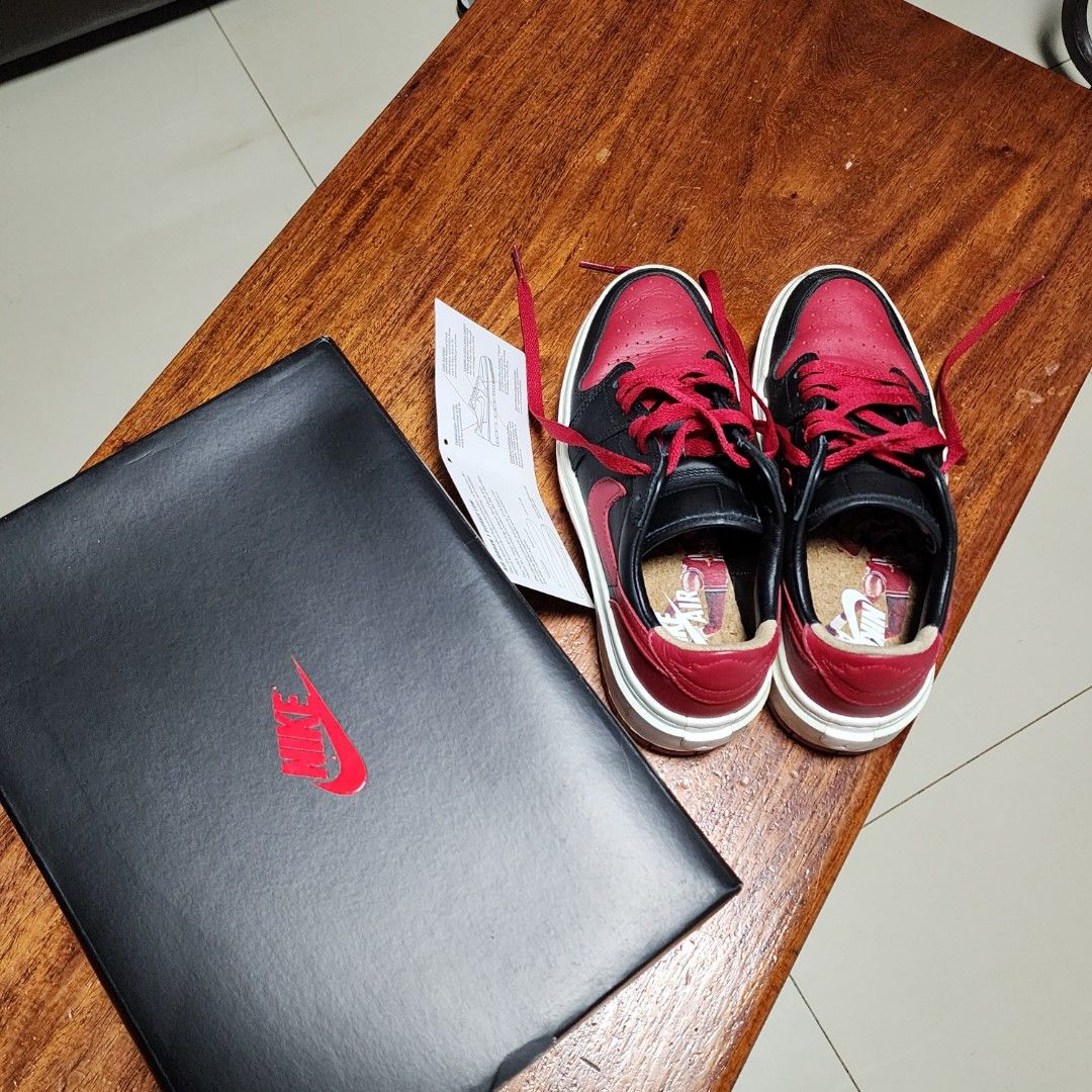Air Jordan 1 Low Elevate (Category: Sneakers) located in Cabuyao City. Submitted by HelloSunshineDeclutters (Listing ID 1203133088, Image 3). Description: air Jordan 1 Low Elevate color: Black/Gym Red used 3x only size 7 sRP is 7,595php.