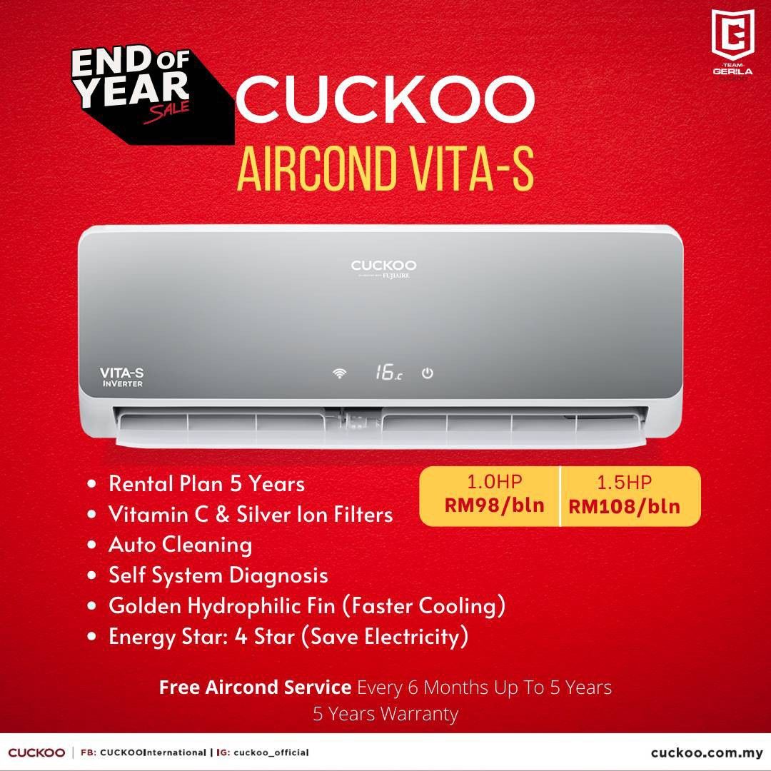 Aircond Inverter Jimat Elektrik, TV & Home Appliances, Air Conditioners