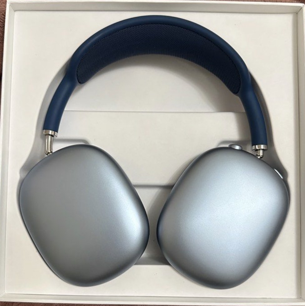 Airpod Max Blue with inflight cable, Audio, Headphones & Headsets on