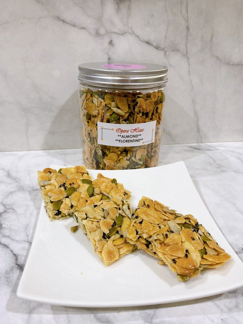Almond florentine, Food & Drinks, Homemade Bakes on Carousell