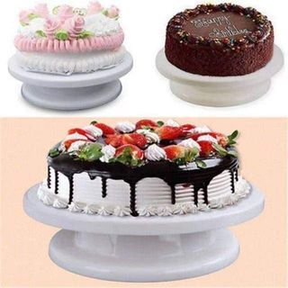 Anti Slip Bottom Dessert decorators cake stand platform plastic cake turntable baking tool