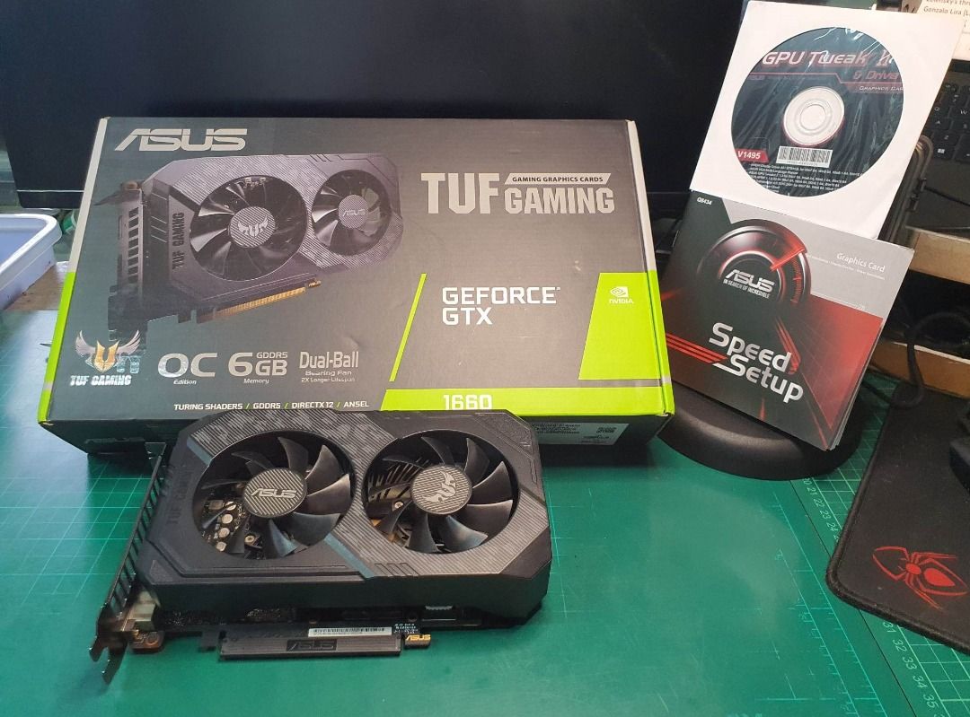 Asus TUF Gaming NVidia GeForce GTX 1660 Graphics Card, Computers & Tech ...