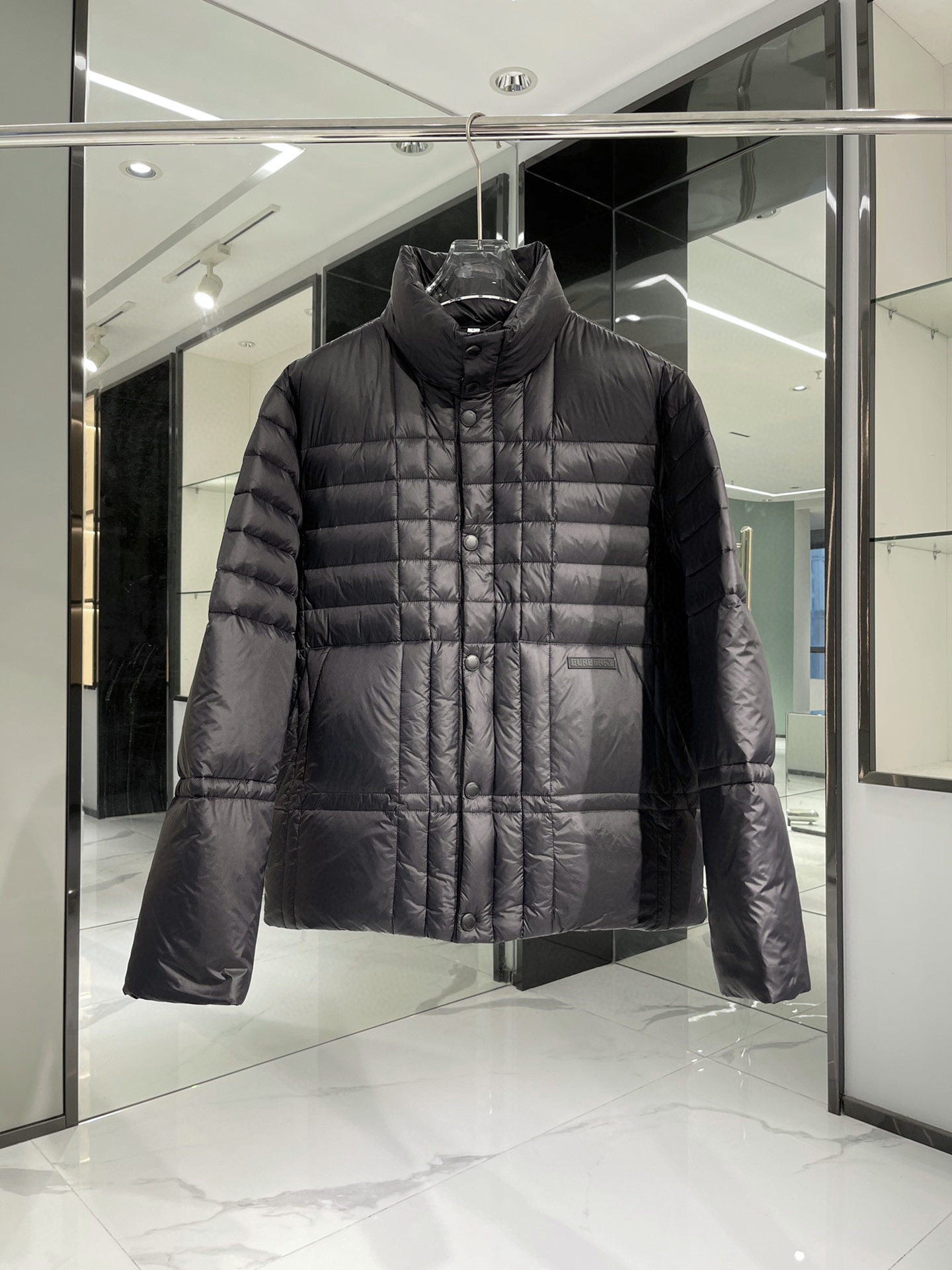 Burberry mens cheap leather jacket