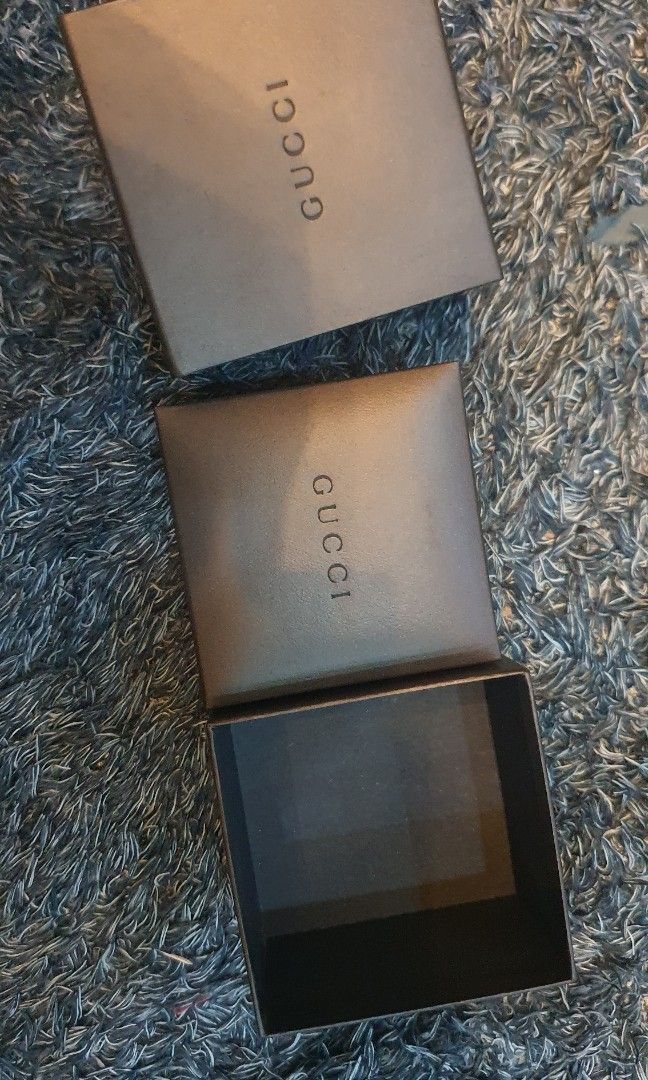 Authentic gucci box only (Category: Luxury Accessories) located in Cavite. Submitted by ohmie23 (Listing ID 1203151903, Image 2). Description: Authentic gucci box only 3x3 inch.