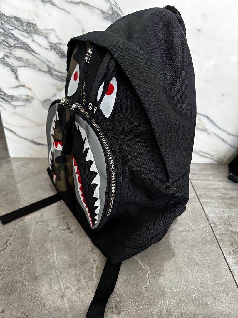 Bape shark backpack, Men's Fashion, Bags, Backpacks on Carousell