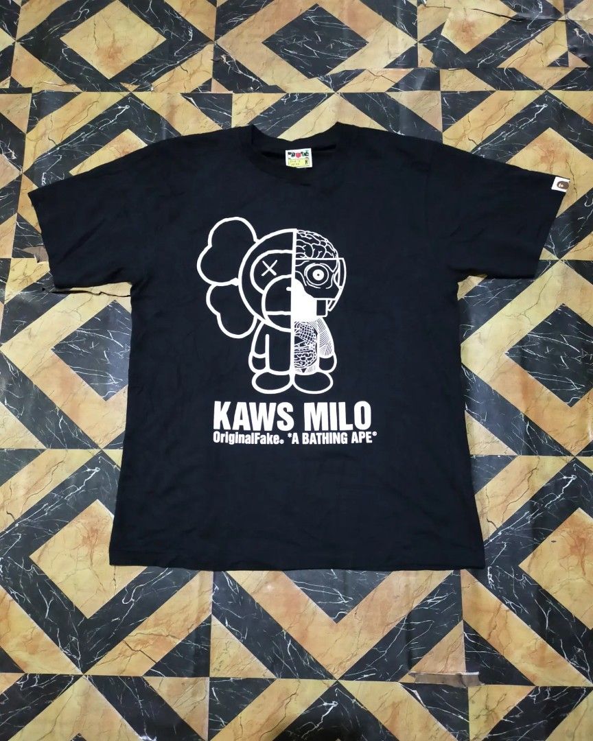 Bape x kaws x original fake, Men's Fashion, Tops & Sets, Tshirts ...
