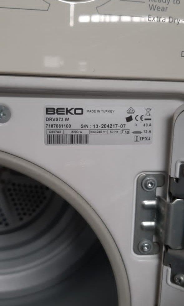 BEKO SENSOR DRYER 7 KG, TV & Home Appliances, Washing Machines and