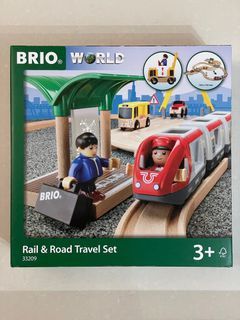BNIB Brio World - Rail and Road Travel Set 33209