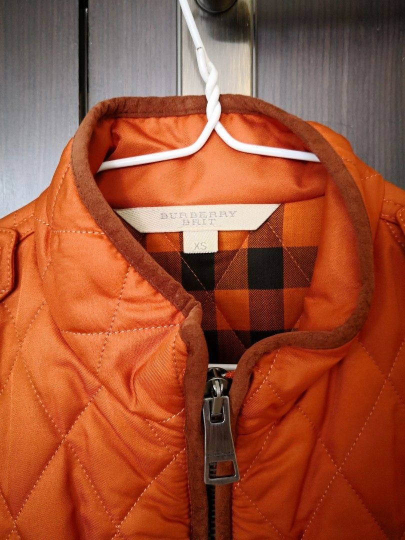 Burberry quilted jacket red clearance