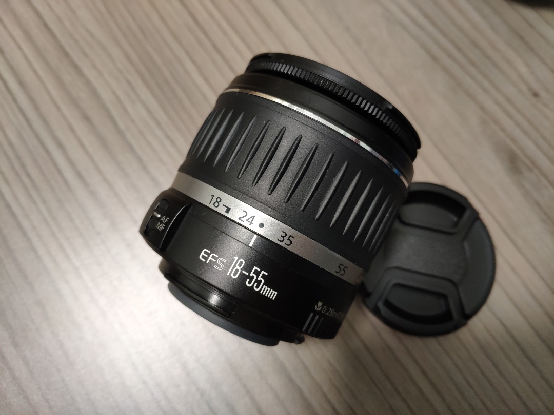 2 Copriobiettivo 58mm Per Canon EF-S 18-55mm, Protezione Con Laccetto, Per Reflex EOS