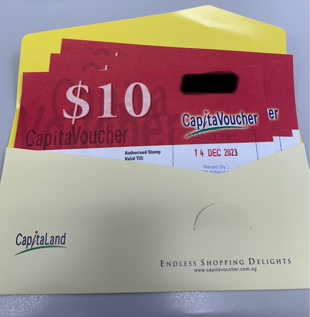 Capita Voucher worth 100, Tickets & Vouchers, Vouchers on Carousell
