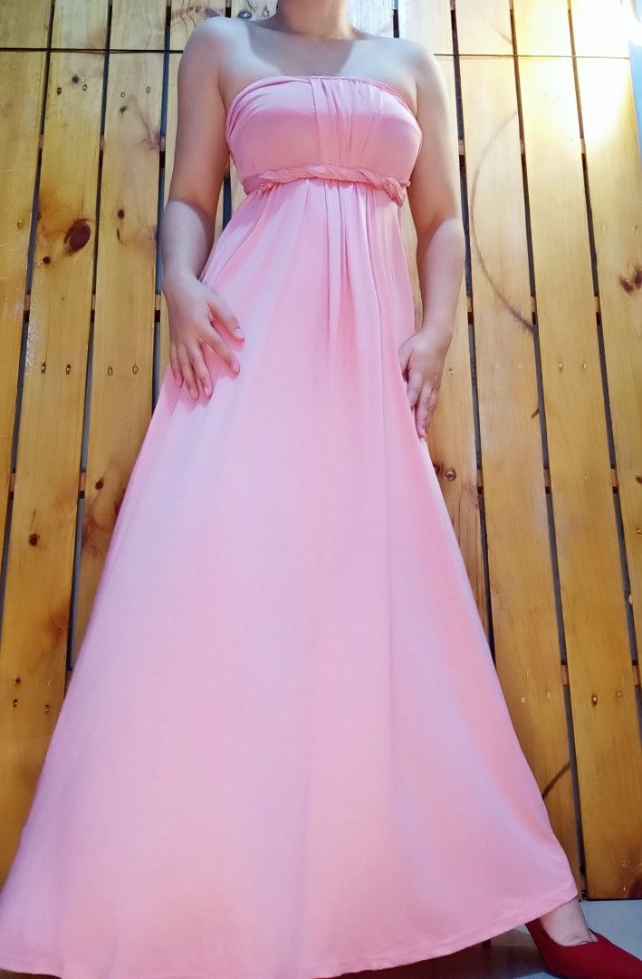 Carnation pink bridesmaid dresses cheap