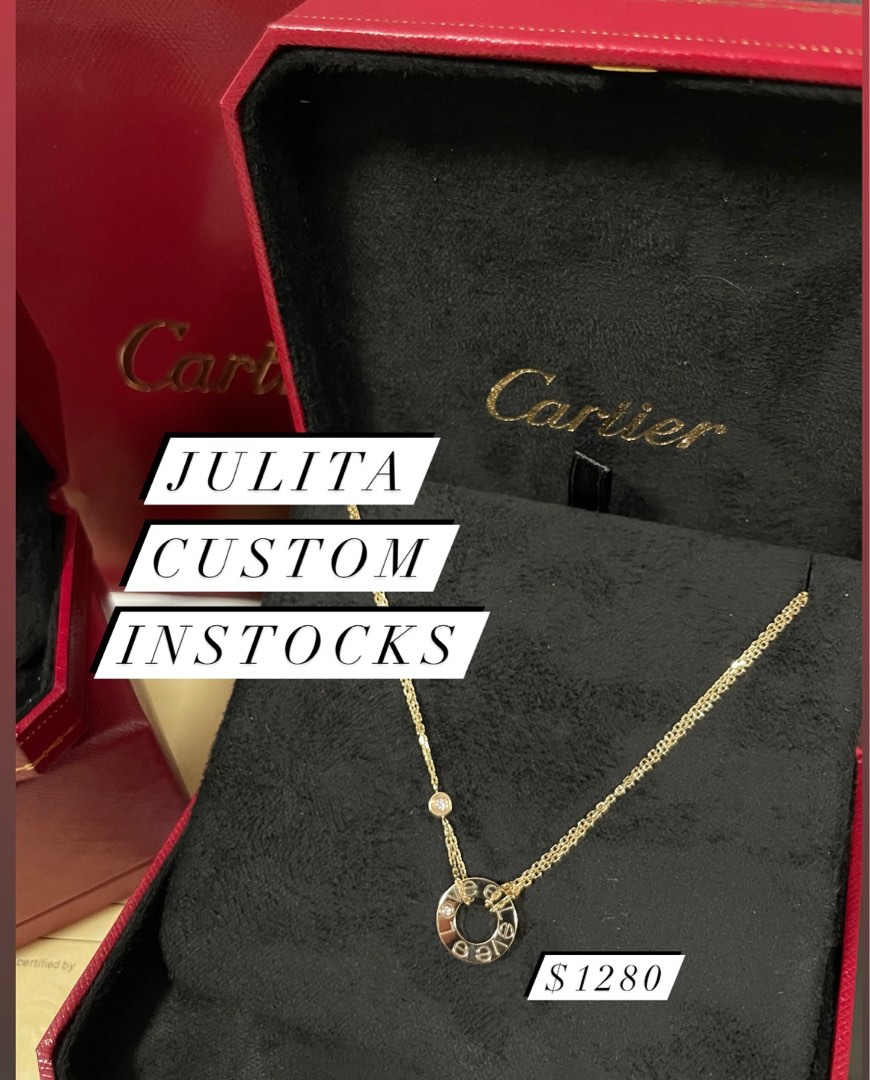 Cartier love hotsell necklace diamond