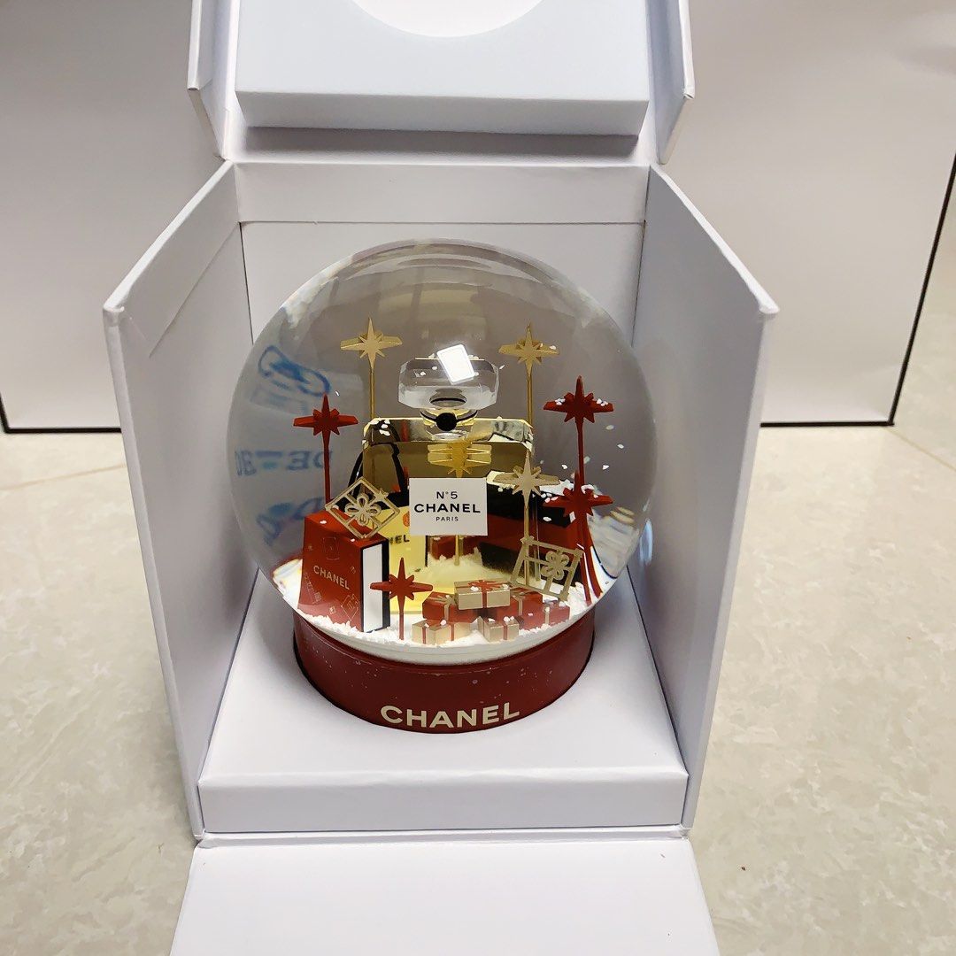 Chanel Snow Globe, Red Base, New in Box GA001