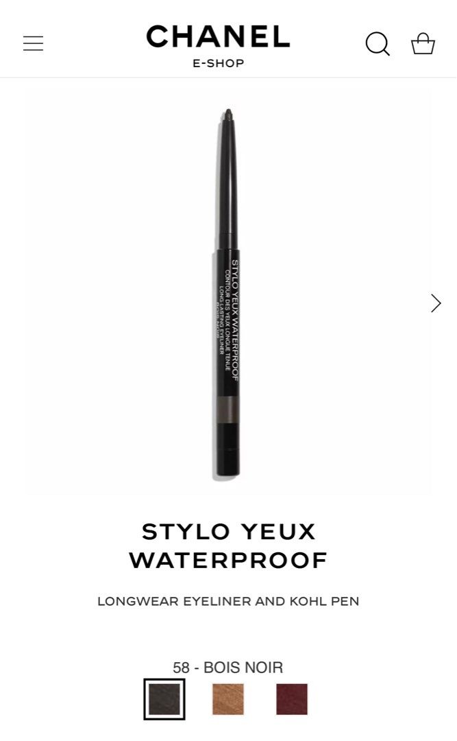 Chanel Stylo Yeux Waterproof 58, Beauty & Personal Care, Face, Makeup on  Carousell
