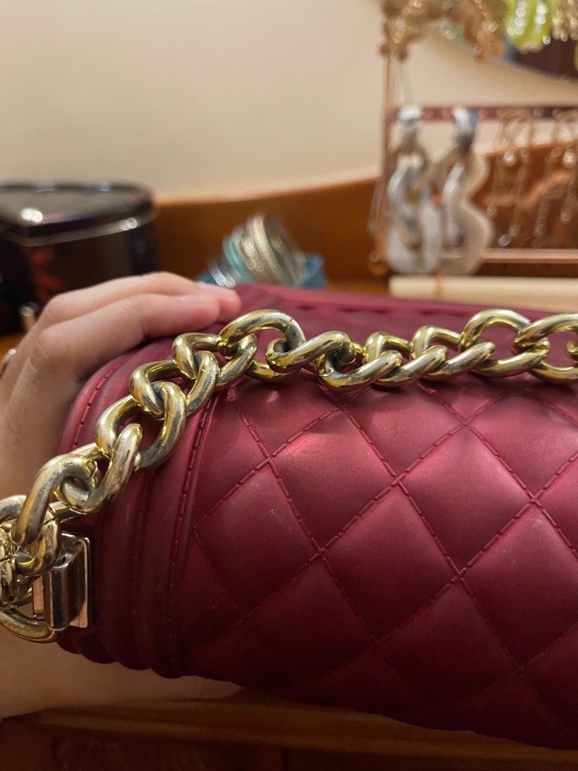 Chanel-Inspired Boy Jelly Bag, Luxury, Bags & Wallets on Carousell