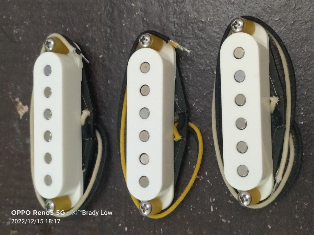 Custom Fender Strat Alnico 5 Pickup Set(RWRP), Hobbies & Toys, Music