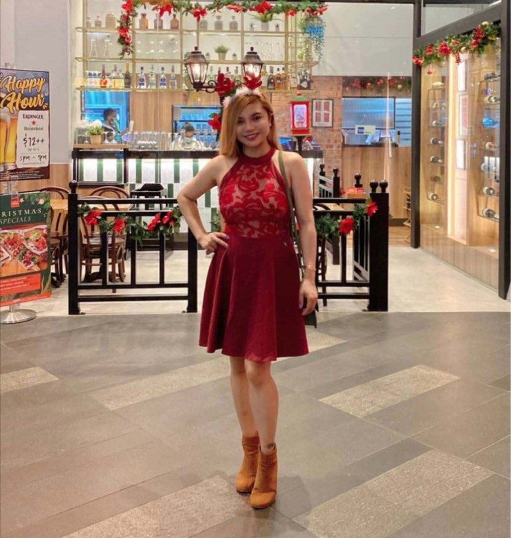 Cute Red dress like new Women s Fashion Dresses Sets Dresses