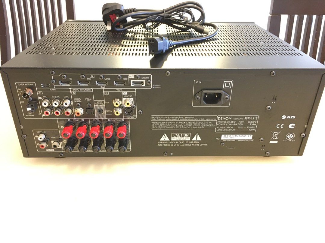 RC-1158 - Ando A Distancia Reeplazado Para Receptor De Control Reoto Denon AV AVR-1312