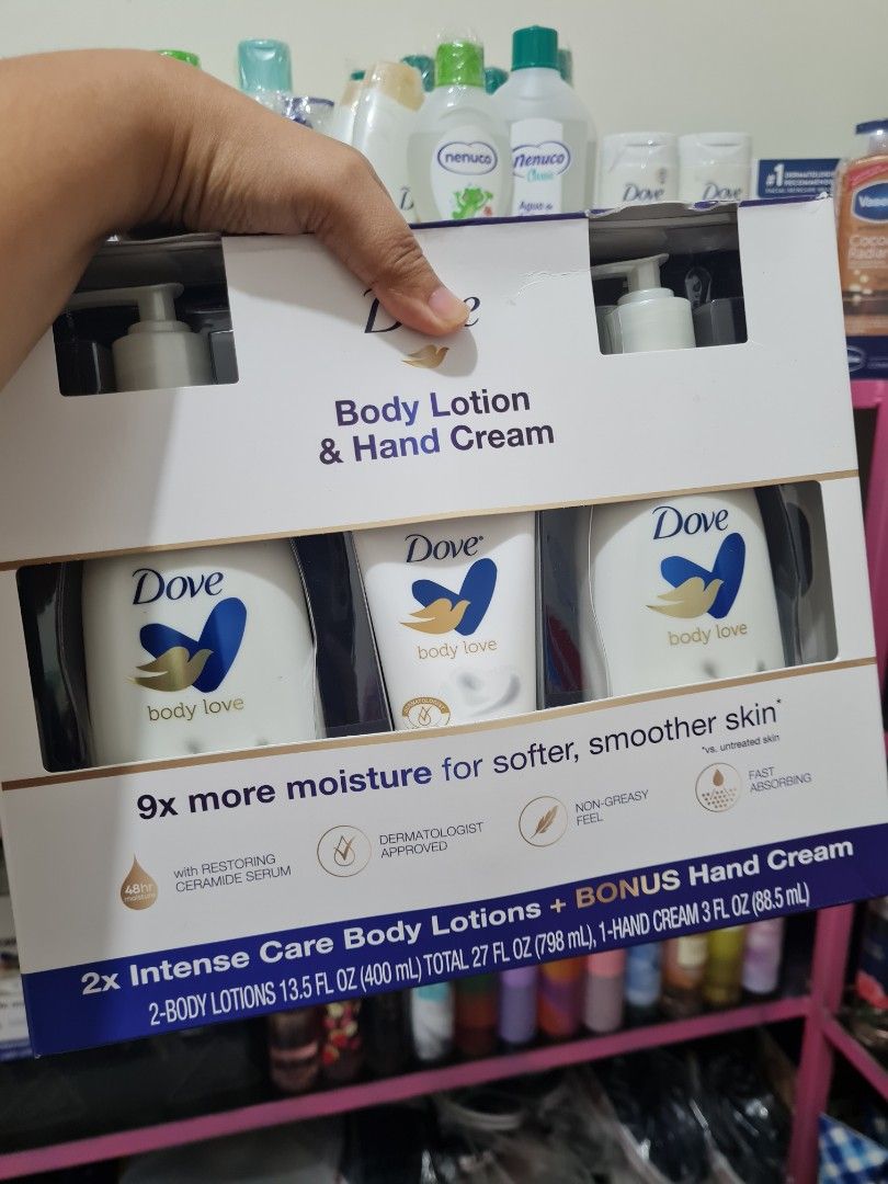 DOVE LOTION AND HANDCREAM, Beauty & Personal Care, Bath & Body, Body