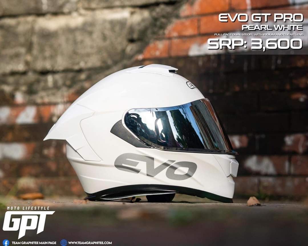 Evo GT PRO Pearl White Motorbikes Motorbike Parts Accessories