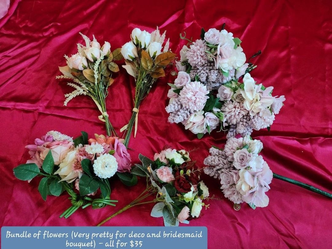 Fake flowers on Carousell