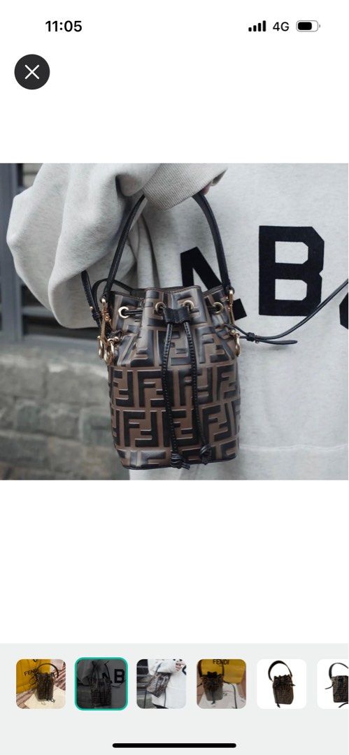 Fendi Mon Tresor mini bucket bag (white), Women's Fashion, Bags & Wallets,  Cross-body Bags on Carousell