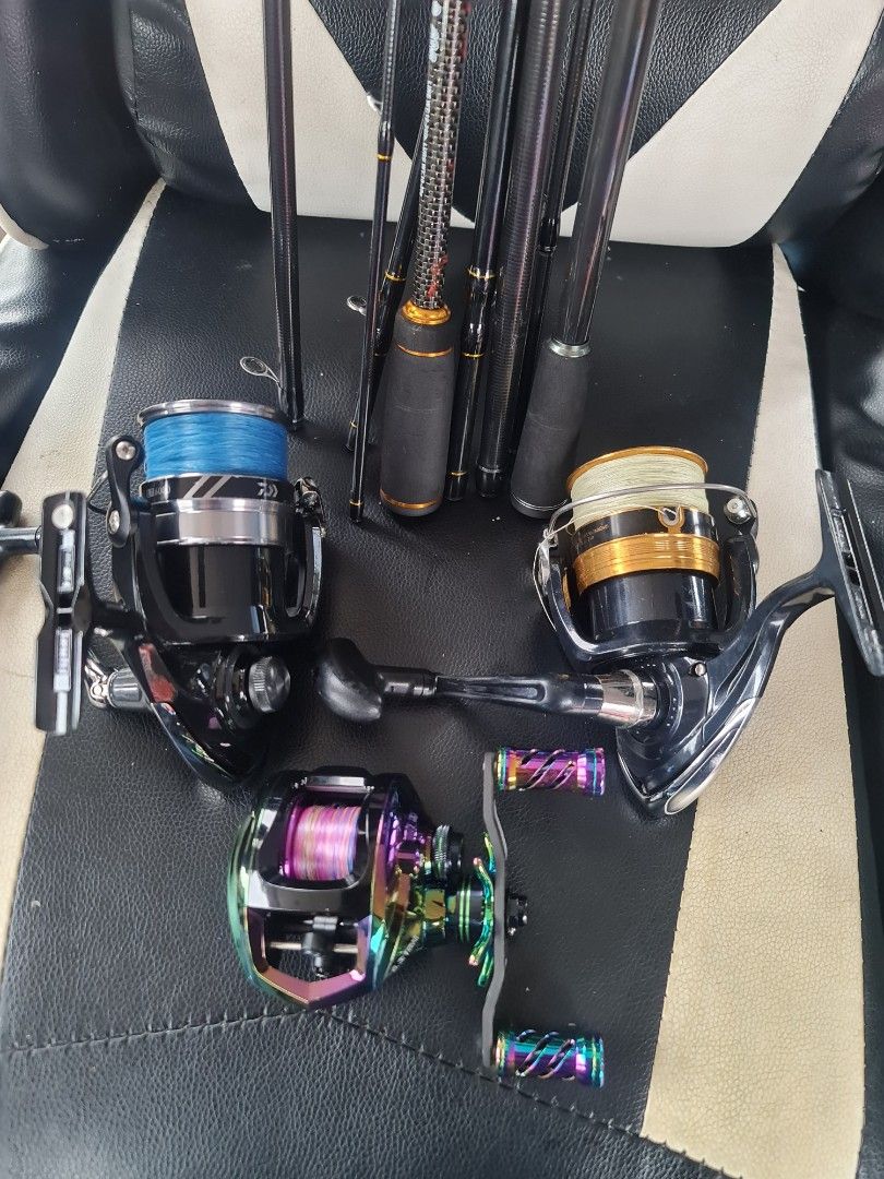 Fishing rod and reel, Sports Equipment, Fishing on Carousell