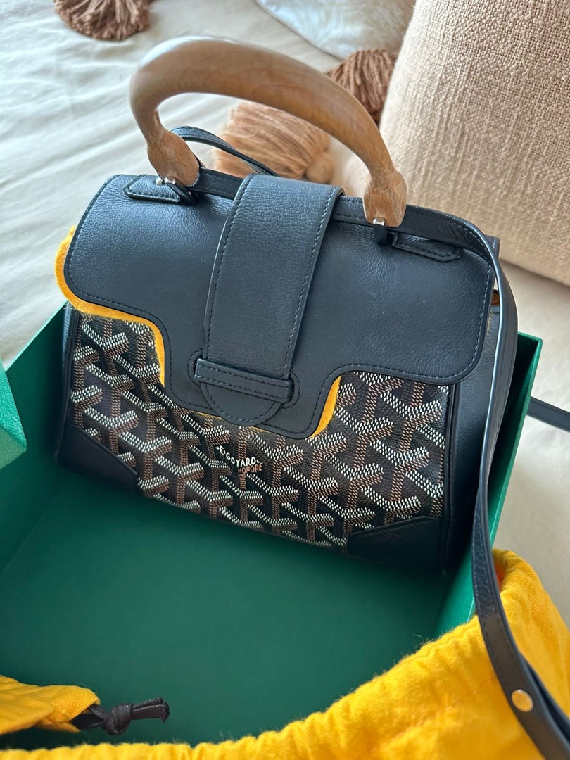 Goyard Black Goyardine Mini Saigon, myGemma, CA