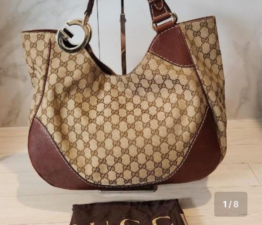 Gucci Monogram Charlotte Medium Hobo Bag